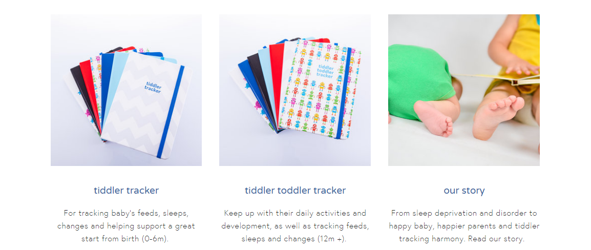 Tiddlers and Nippers Baby Tracker Diary