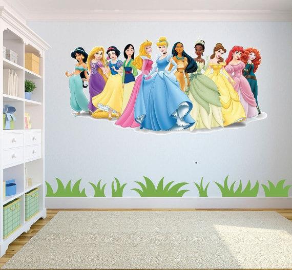 Designing A Perfect Disney Bedroom Run Jump S - Disney Princess Wall Mural Argos