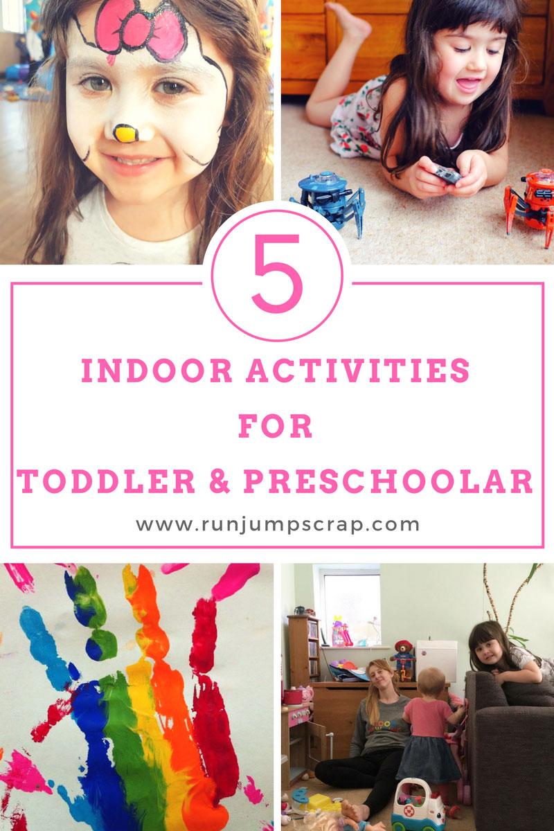 5 Indoor Activities for Toddler and Pre-schoolers