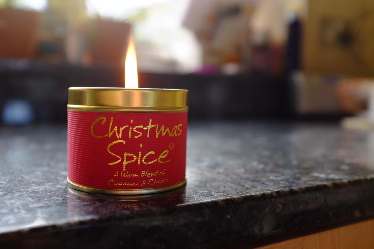 christmas spice candle