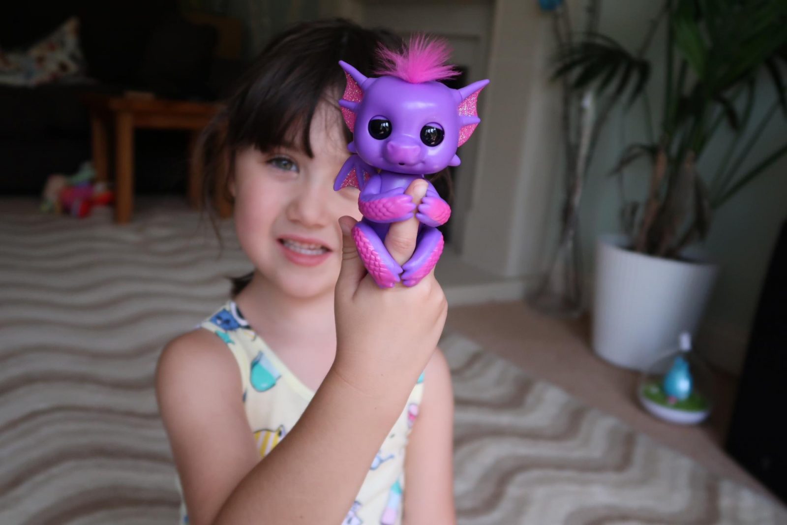 girl with a baby dragon fingerling Kaylin