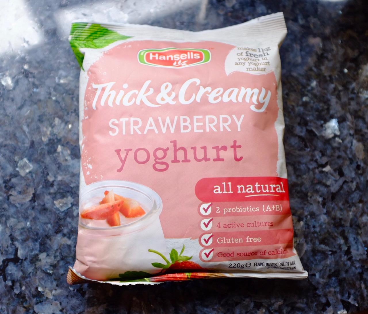 Hansells thick and creamy strawberry yoghurt