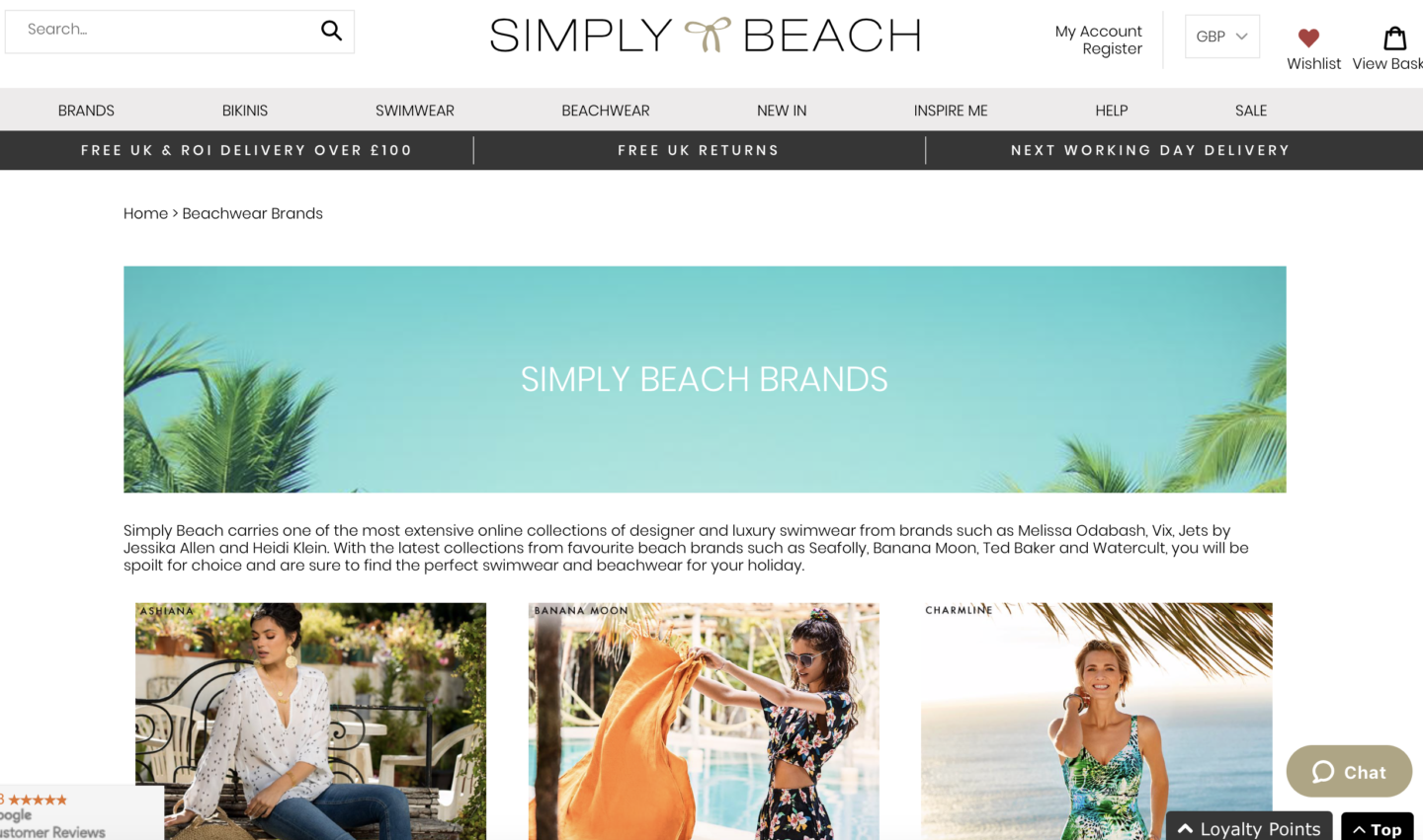 simply beach website