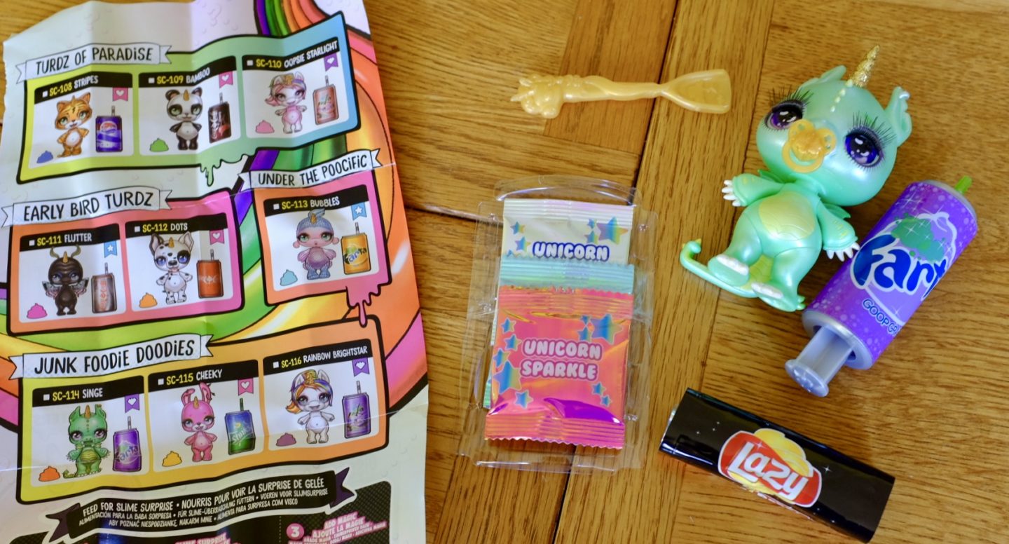 Contents of Poopsie Slime Surprise Sparkly Critters