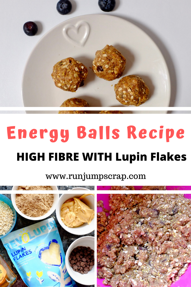 energy balls high fibre with lupin flakes