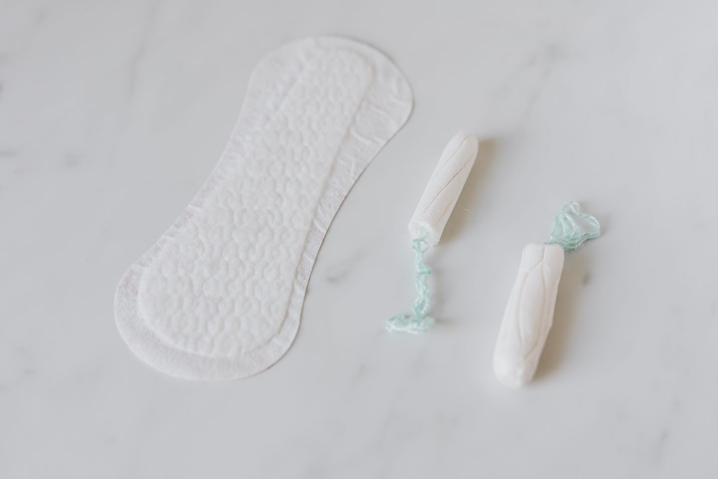 tampons and pant liners