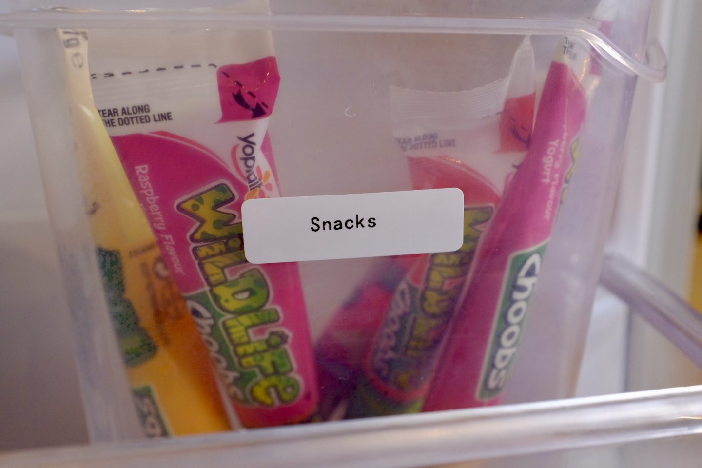 snacks label using the Phomemo D30 mini label printer
