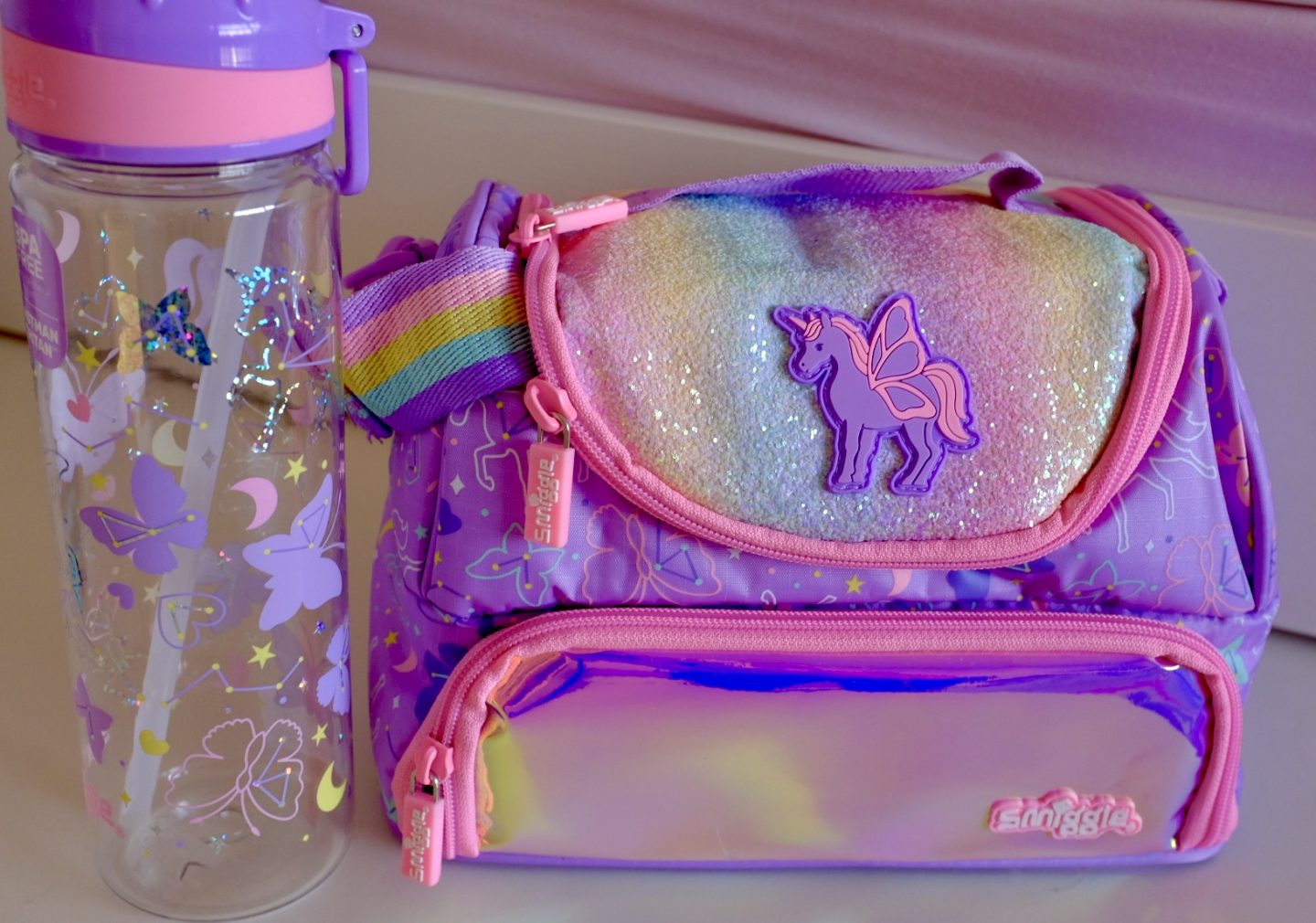 Smiggle Unicorn Lilac Backpack - Sky Collection