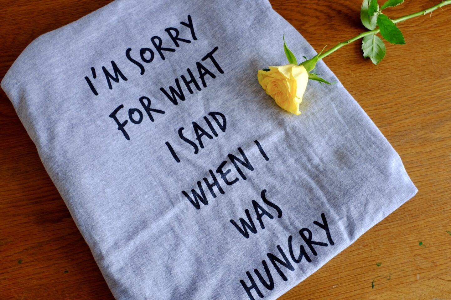 I'm sorry for what I said when I was hungry tee from iwoot